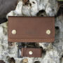Personalised English Hide Leather Wallet With Chain, thumbnail 1 of 11