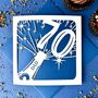 Champagne Bottle Personalised 70th Birthday Card, thumbnail 2 of 4