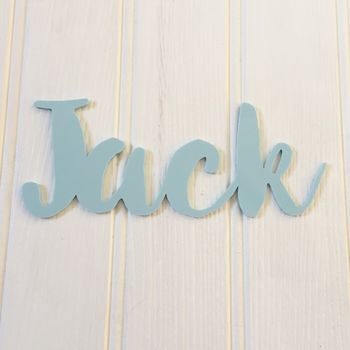 Personalised Acrylic Name Sign In Choice Of Colours, 7 of 10