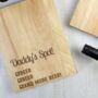 Personalised Wooden Sofa Tray For Dad, thumbnail 2 of 3