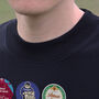 Aston Villa Football Beer Mats Oversized T Shirt, thumbnail 8 of 10