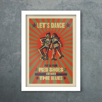 Let's Dance Music Poster Print, 4 of 4