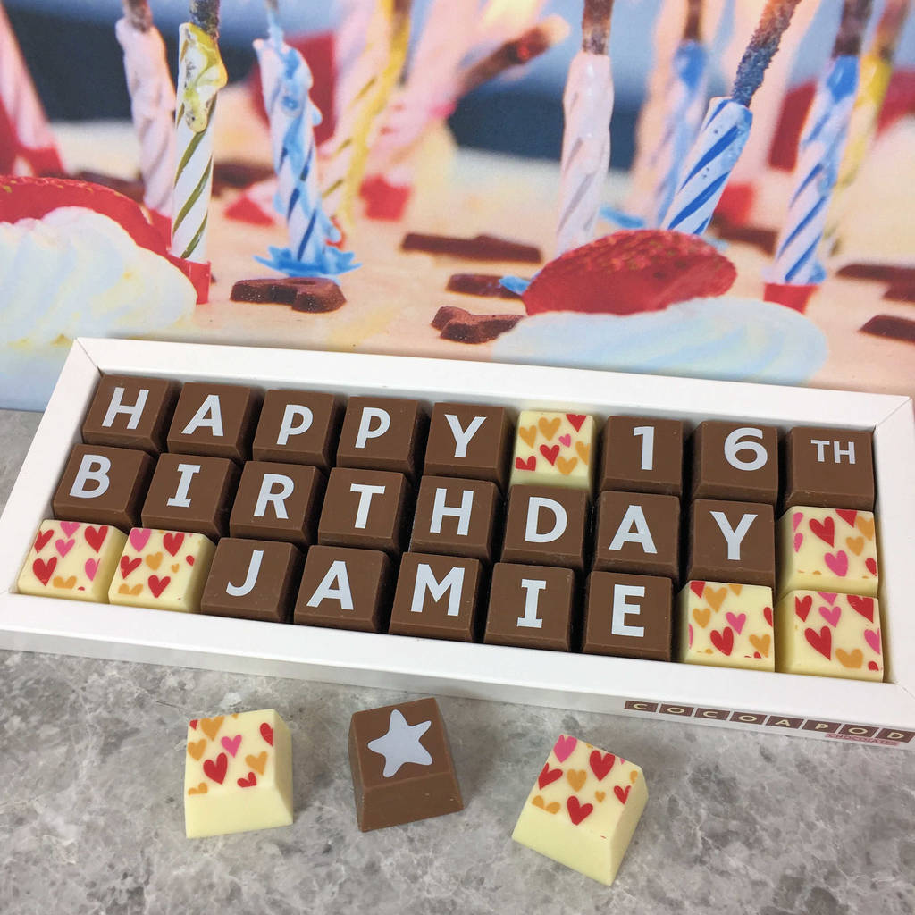 Personalised Birthday Chocolate Gift Box, 1 of 6