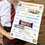 Personalised First Day Of School Chocolate Board, thumbnail 1 of 5