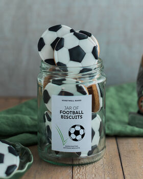 Jar Of Footballs Biscuit Gift, 6 of 7