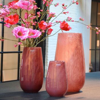 Vase Robert Cranberry Colour By Dut Z, 5 of 5