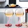 Personalised Red Heart Wine Glass, thumbnail 4 of 5