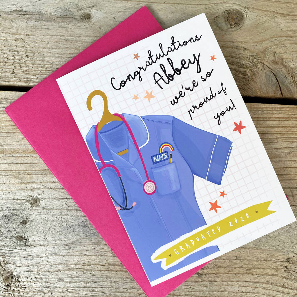 Nurses Graduation Card By Hendog Designs Notonthehighstreet