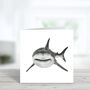 Vega The Shark Blank Greeting Card And Envelope, thumbnail 2 of 2