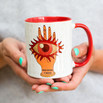 Your Future Is Bright Positivity Slogan Ceramic Mug, 2 of 7