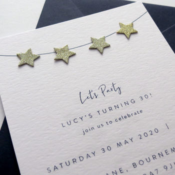 Little Star Party Invitations, 2 of 2