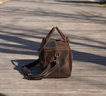 Genuine Leather Over Night Bag, 7 of 7