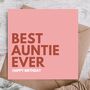 Birthday Card For Auntie From Niece, thumbnail 1 of 3