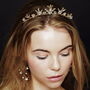 Celestial Star Wedding Crown And Earrings Set Orion, thumbnail 3 of 5