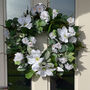 Halo Faux Flowers Wreath, thumbnail 1 of 3