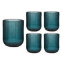 Palermo Set Of Four Blue Ribbed Tumblers, thumbnail 2 of 6