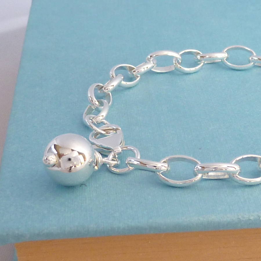 handmade silver charm bracelet by handmade by helle