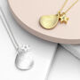 Personalised Matte Star And Drop Necklace, thumbnail 3 of 9