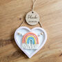 Personalised New Baby Gift Heart Nursery Sign, thumbnail 5 of 5