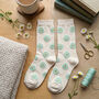 Shasta Daisy Socks Gift Box Set Ree Korean Cotton Blend, thumbnail 9 of 10