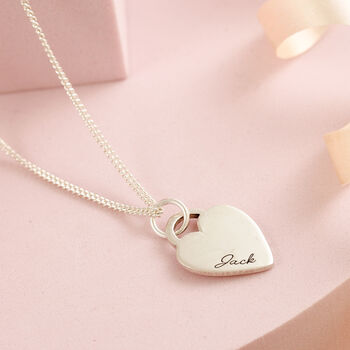Heart Tag Personalised Name Necklace, 2 of 9