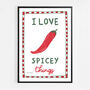 I Love Spicey Things Print, thumbnail 4 of 7