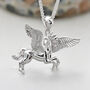 Personalised Sterling Silver Pegasus Necklace, thumbnail 1 of 10