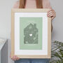 Our First Home Personalised Map Print, thumbnail 7 of 12
