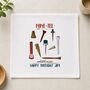 90th Birthday Golf Handkerchief Pair– Personalised “Nine Tee And Still On Par” Gift, thumbnail 1 of 6