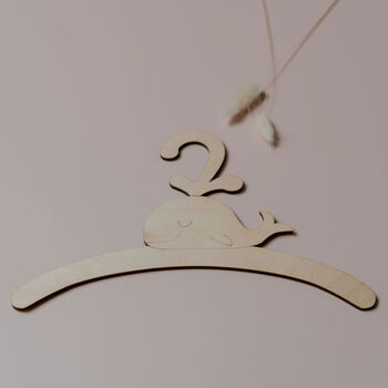 Childrens Coat Hanger With Whale Design, 3 of 5