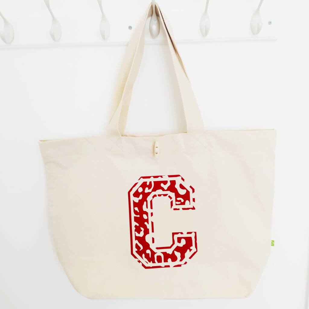 Organic Cotton Xl Tote Bag Personalised, 1 of 3