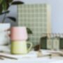 Pastel Ceramic Mug And Coaster Set, thumbnail 2 of 3