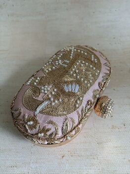 Elephant Oval Pink Clutch, 10 of 12