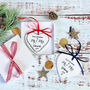 Mr And Mrs First Christmas Heart Decoration, thumbnail 1 of 3