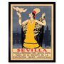 Seville Spain American Festival Woman Bird Art Print, thumbnail 1 of 3