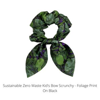 Sustainable Kids Hair Accessories Bow Scrunchies, 5 of 12