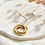 Personalised Wabi Sabi Russian Ring Necklace, thumbnail 3 of 12