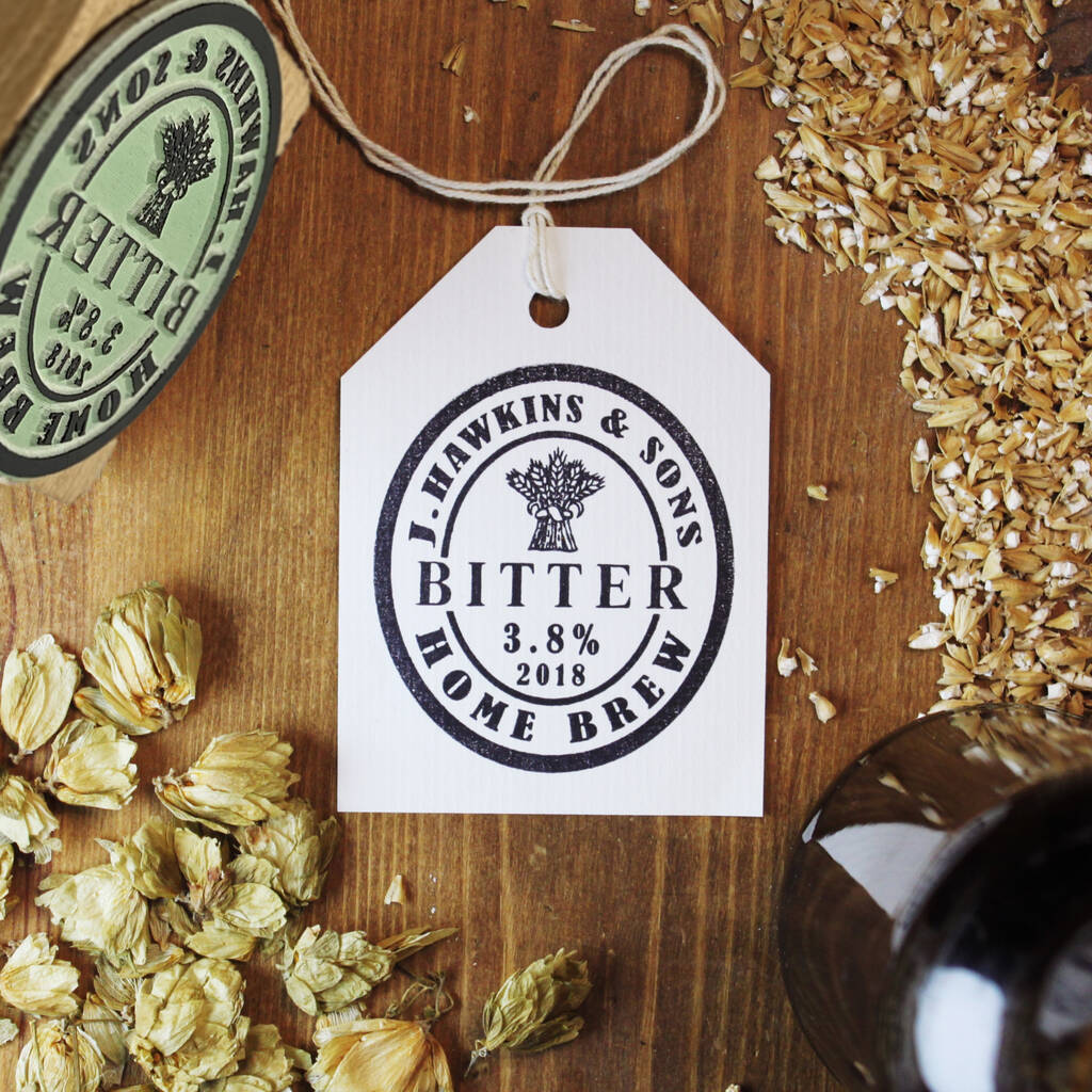 Personalised Home Brew Beer Stamp By Get Stamped