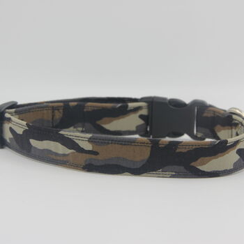 Dark Green Camouflage Dog Collar And Lead Accessory Set, 2 of 12