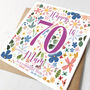 Personalised 70th Birthday Card, thumbnail 1 of 2