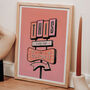 Illustrated 'Go For It' Retro Sign Art Print, thumbnail 2 of 2