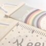 Personalised Rainbow And Stars Canvas Height Chart, thumbnail 6 of 9
