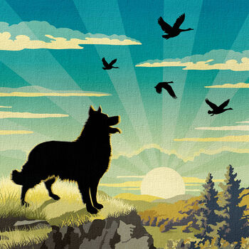 Scenic Dog Lovers Gift. Border Collie Limited Edition Print, 7 of 9