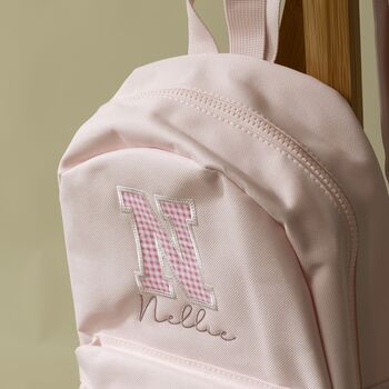 Personalised Gingham Style Toddler Backpack, 2 of 5