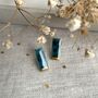 Handmade Crackle Ceramic Bar Stud Earrings, thumbnail 6 of 10
