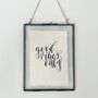 'Good Vibes Only' A5 Brush Calligraphy Print, thumbnail 1 of 1