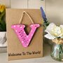 Personalised Welcome To The World Wooden Keepsake Card, thumbnail 5 of 6