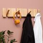 Modular Wooden Coat Rack And Hooks, thumbnail 1 of 5