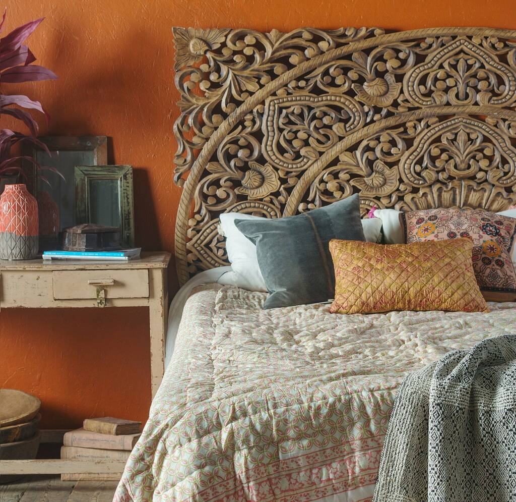 block printed traditional jaipur cotton quilt by the forest & co