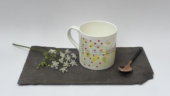 Red Shank Song Bone China Mug, 4 of 9